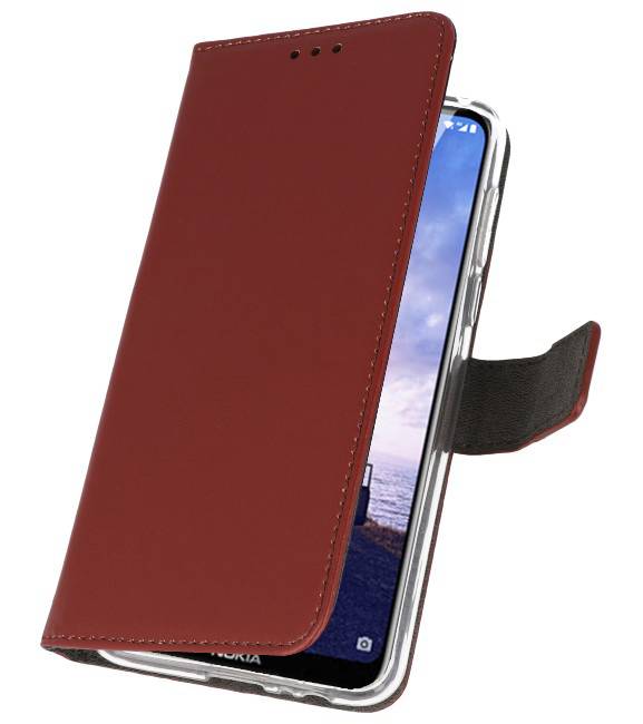 Wallet Cases Hoesje voor Nokia X6 6.1 Plus Bruin