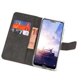 Etuis portefeuille pour Nokia X6 6.1 Plus Brown