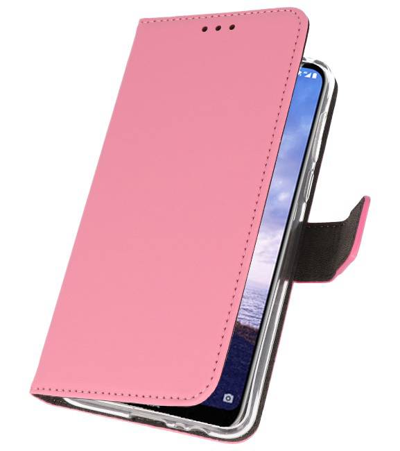 Custodie a portafoglio per Nokia X6 6.1 Plus Pink