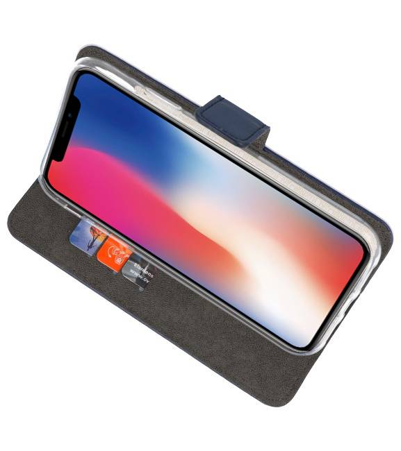 Wallet Cases Tasche für iPhone XS - X Navy