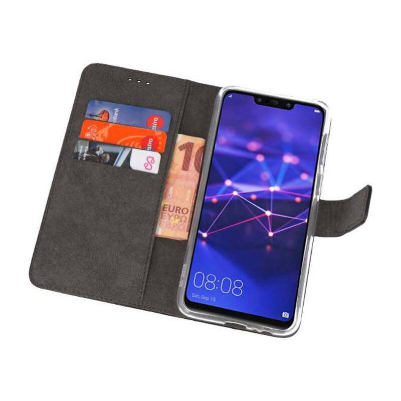 Etui portefeuille pour Huawei Mate 20 Noir