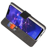 Etui portefeuille pour Huawei Mate 20 Noir