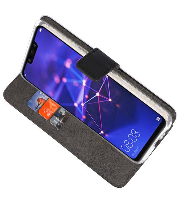 Wallet Cases Hoesje voor Huawei Mate 20 Zwart