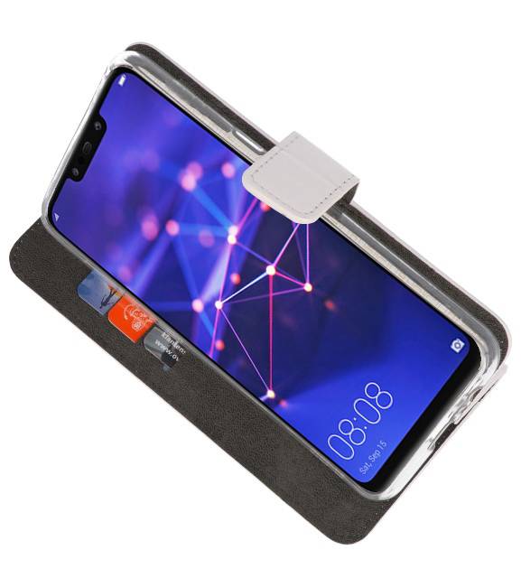 Wallet Cases Hoesje voor Huawei Mate 20 Wit