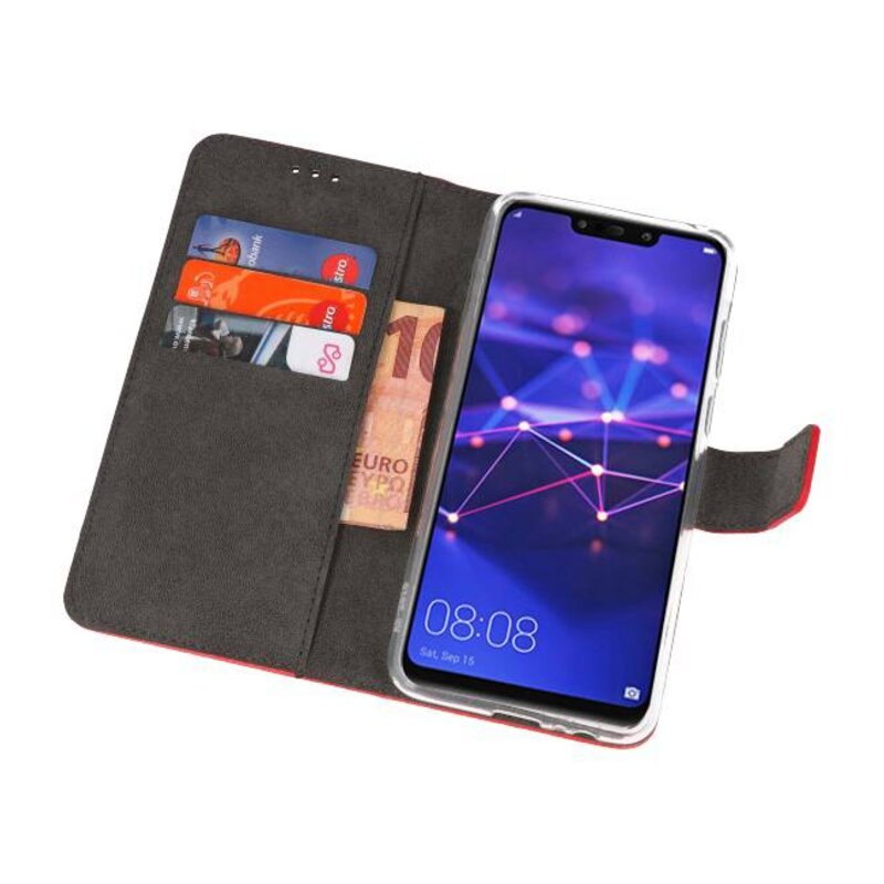 Etuis portefeuille Etui pour Huawei Mate 20 Rouge