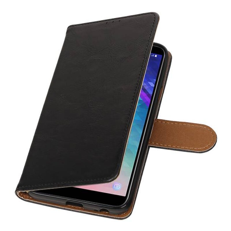 Pull Up Bookstyle for Samsung Galaxy A6 2018 Black