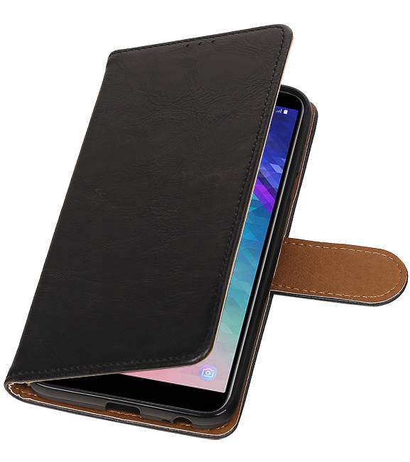 Pull Up Bookstyle for Samsung Galaxy A6 2018 Black