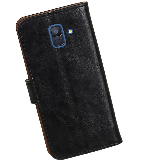 Pull Up Bookstyle para Samsung Galaxy A6 2018 Negro