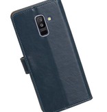 Pull Up Bookstyle for Samsung Galaxy A6 Plus 2018 Blue