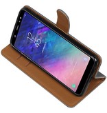 Pull Up Bookstyle for Samsung Galaxy A6 Plus 2018 Blue