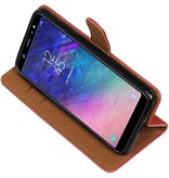 Pull Up Bookstyle für Samsung Galaxy A6 Plus 2018 Rot