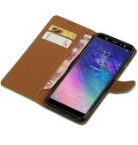 Pull Up Bookstyle per Samsung Galaxy A6 Plus 2018 Verde