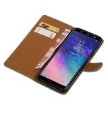 Pull Up Bookstyle for Samsung Galaxy A6 Plus 2018 Green