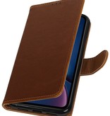 Pull Up Bookstyle para iPhone XR Marrón