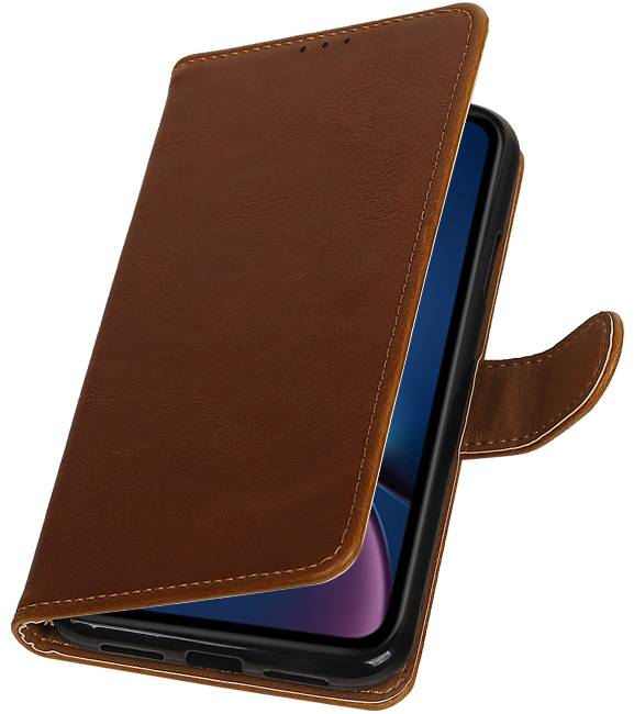 Pull Up Bookstyle per iPhone XR Brown