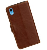 Træk op Bookstyle til iPhone XR Brown