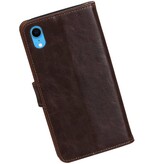 Træk op Bookstyle til iPhone XR Mocca