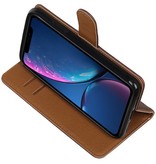 Træk op Bookstyle til iPhone XR Mocca