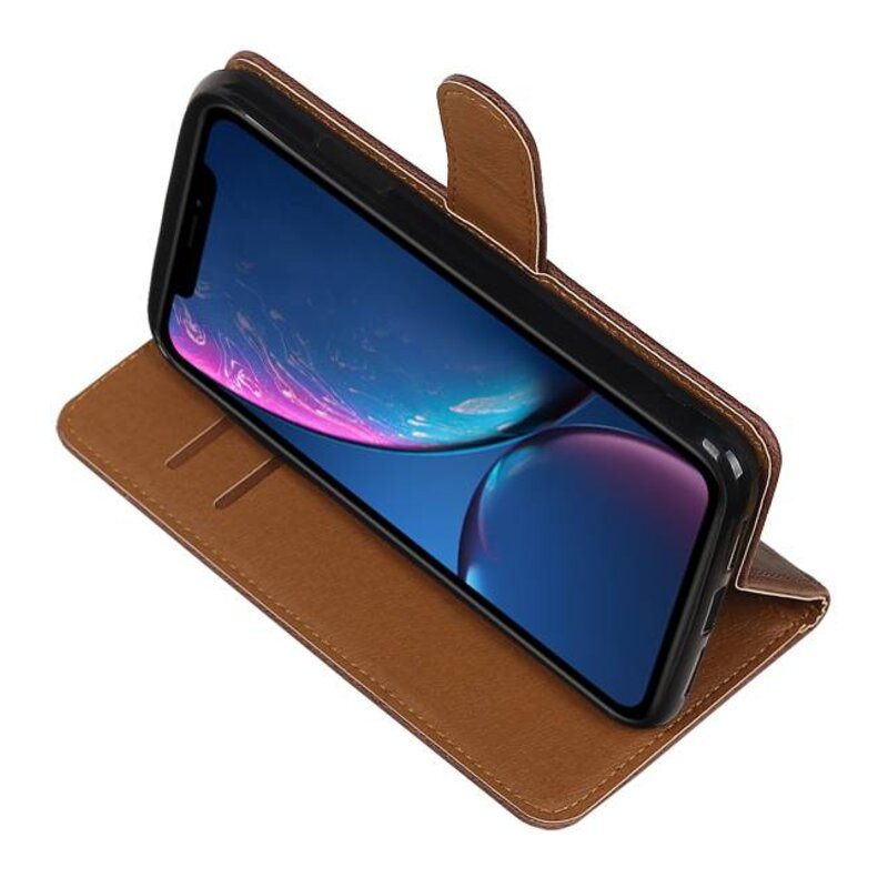 Pull Up Bookstyle for iPhone XR Mocca
