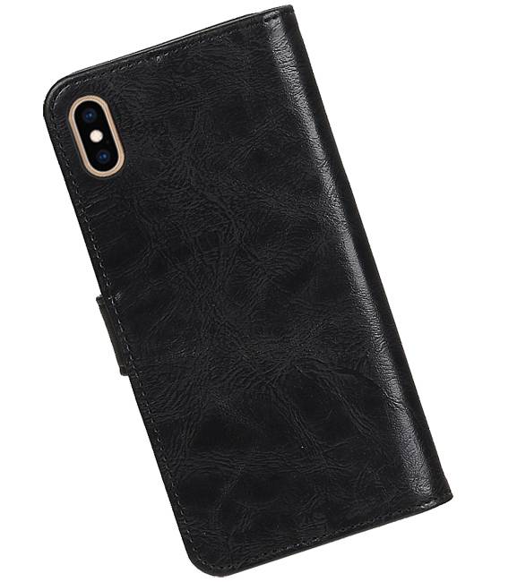 Pull Up Bookstyle pour iPhone XS Max Noir