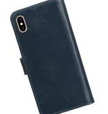 Pull Up Bookstyle voor iPhone XS Max Blauw