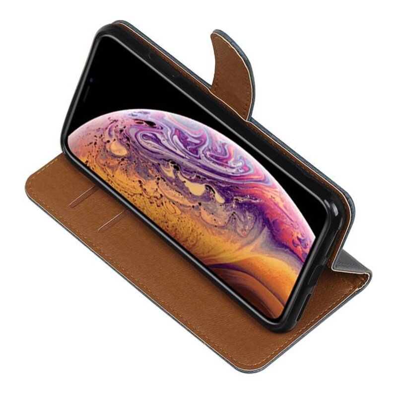 Træk op Bookstyle til iPhone XS Max Blue