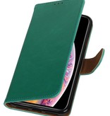 Pull Up Bookstyle voor iPhone XS Max Groen