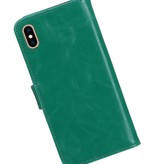 Pull Up Bookstyle voor iPhone XS Max Groen