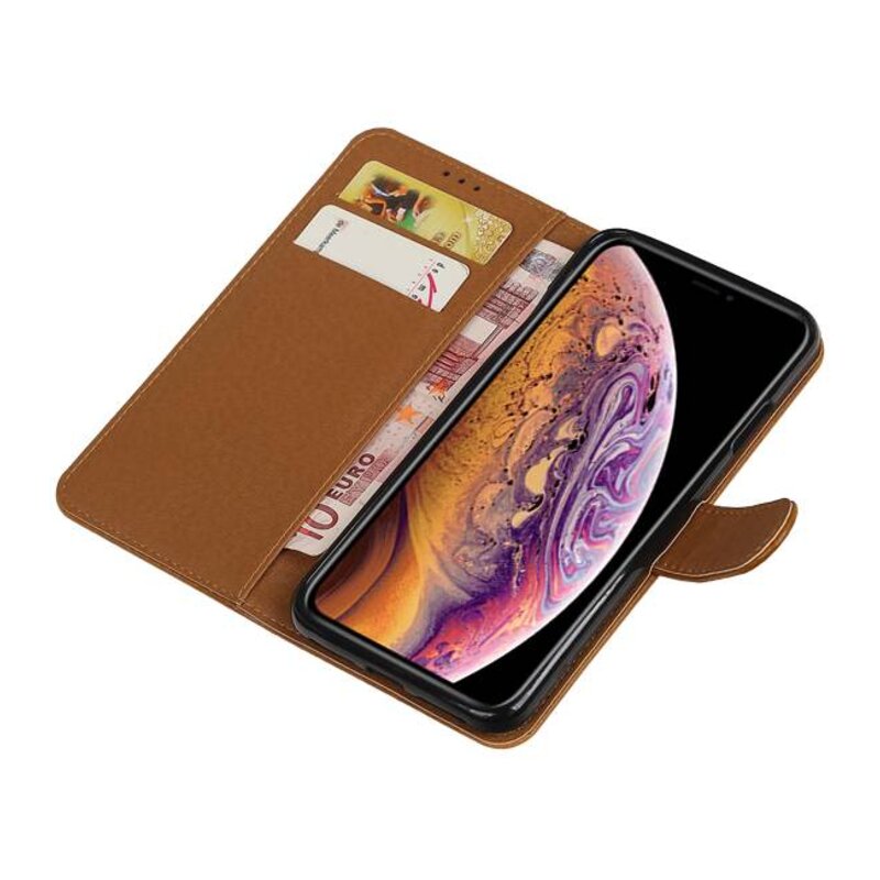 Pull Up Bookstyle for iPhone XS Max Brown