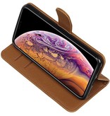 Pull Up Bookstyle voor iPhone XS Max Bruin