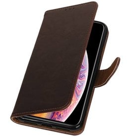 Pull Up Bookstyle for iPhone XS Max Mocca