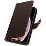 Style de livre Pull Up pour iPhone XS Max Mocca