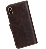 Pull Up Bookstyle für iPhone XS Max Mocca