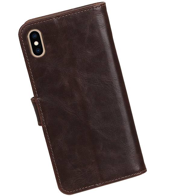 Pull Up Bookstyle für iPhone XS Max Mocca