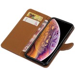 Pull Up Bookstyle für iPhone XS Max Mocca