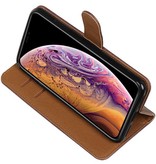 Pull Up Bookstyle voor iPhone XS Max Mocca