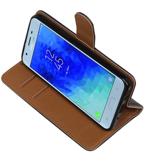 Pull Up Bookstyle pour Samsung Galaxy J3 2018 Noir