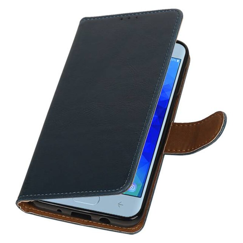 Pull Up Bookstyle for Samsung Galaxy J3 2018 Blue