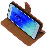 Pull Up Bookstyle for Samsung Galaxy J3 2018 Red