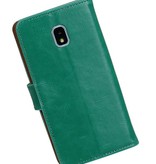 Pull Up Bookstyle for Samsung Galaxy J3 2018 Green