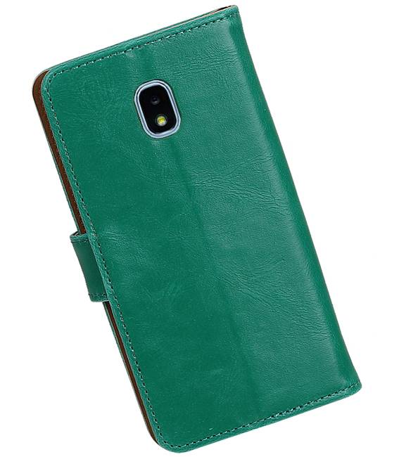 Pull Up Bookstyle for Samsung Galaxy J3 2018 Green