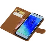 Pull Up Bookstyle for Samsung Galaxy J3 2018 Brown