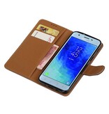 Pull Up Bookstyle pour Samsung Galaxy J3 2018 Mocca