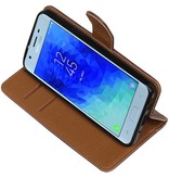 Pull Up Bookstyle for Samsung Galaxy J3 2018 Mocca