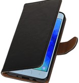 Pull Up Bookstyle voor Samsung Galaxy J4 2018 Zwart