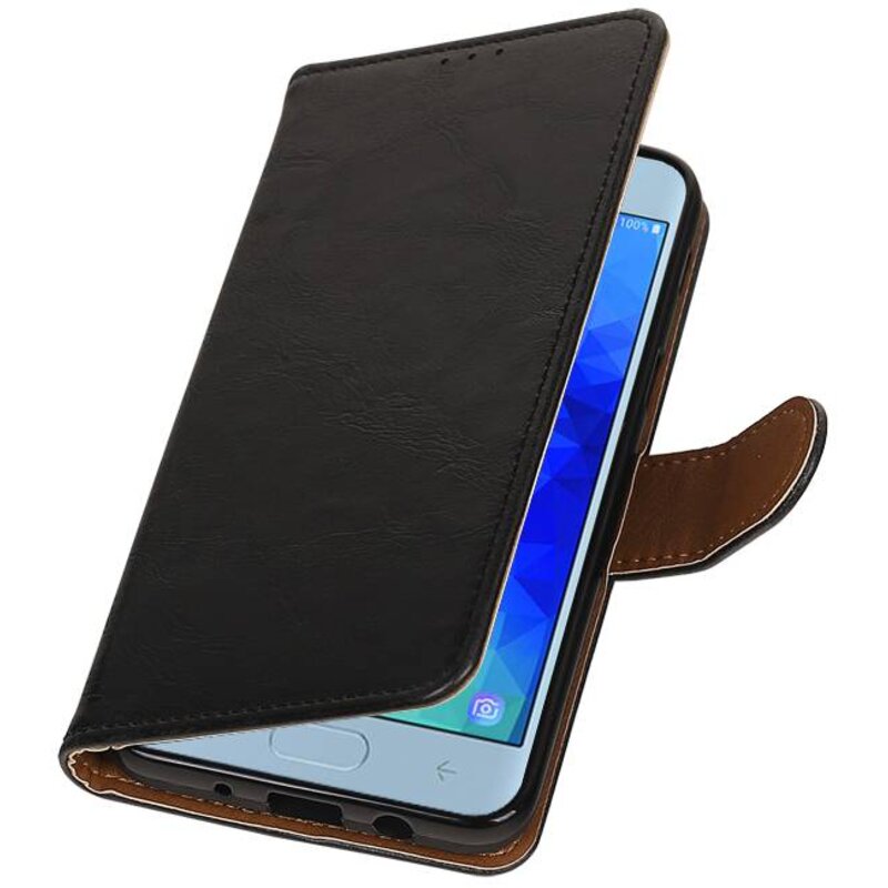 Pull Up Bookstyle per Samsung Galaxy J4 2018 Nero