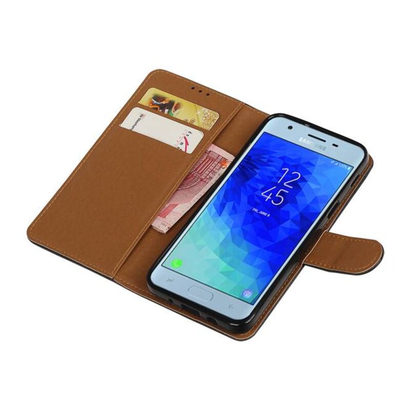 Pull Up Bookstyle per Samsung Galaxy J4 2018 Nero