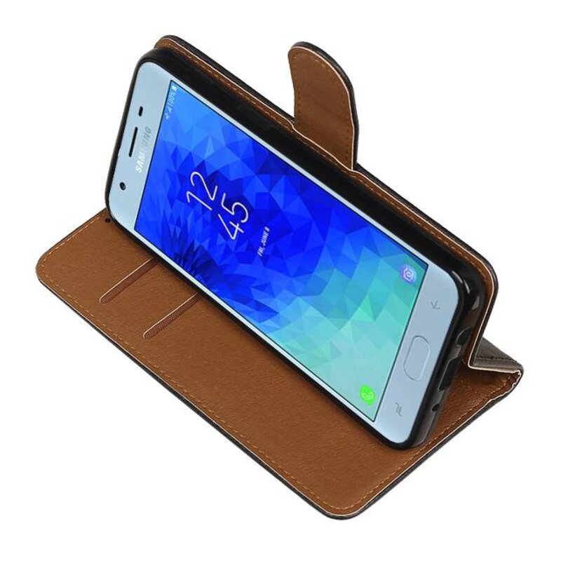 Pull Up Bookstyle pour Samsung Galaxy J4 2018 Noir