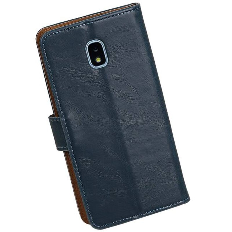 Pull Up Bookstyle für Samsung Galaxy J4 2018 Blau