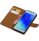 Pull Up Bookstyle voor Samsung Galaxy J4 2018 Blauw